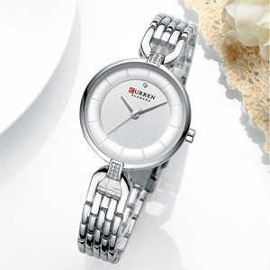 CURREN 9052 Silver Watch For Women