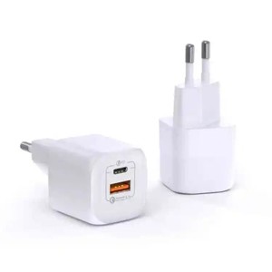 WiWU 33W Gan Fast Charger USB-C + QC3.0 Power Adapter