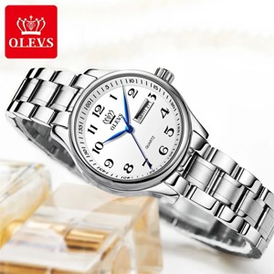 OLEVS 5567 Stainless Steel Waterproof Watch For Women-S