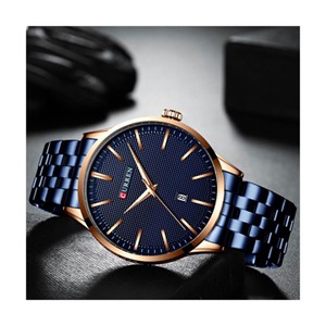 Curren 8364 Blue Gold Watch for Men