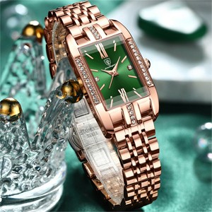 POEDAGAR 365 Green Watch For Women