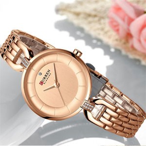 CURREN 9052 Rose Gold Watch For Women