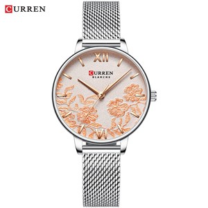 CURREN 9065 Silver Watch For Women