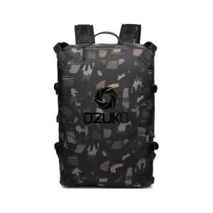 Ozuko Large Capacity Luxury Intelligences Motorcycles Travel Luggage Backpack | Camouflage Color