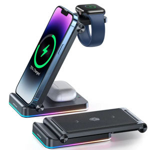 JR-WQN01 3-in-1 Foldable Wireless Charging Station