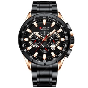 CURREN 8363 Black Watch for Men