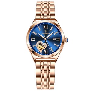 Poedagar 320 Stainless Steel Classic Elegant Wrist Watch For Women - Blue