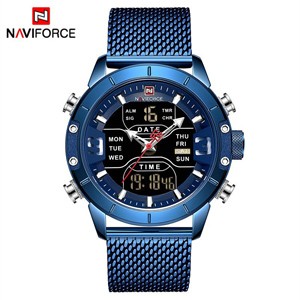 NAVIFORCE 9153 Blue Stainless Steel Quartz Watch for Men's