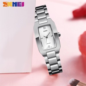 SKMEI 1400 Silver Stainless Steel Watch For Women